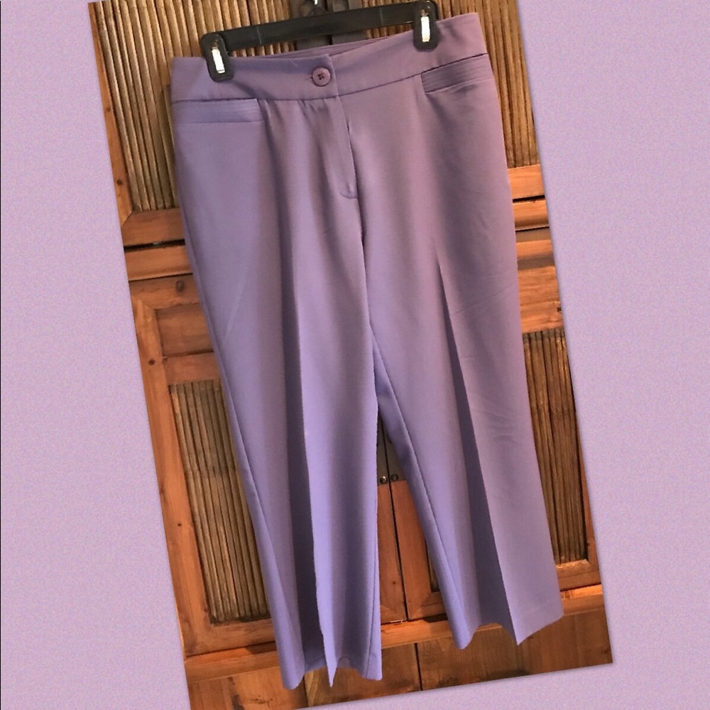 Gaberdine Cropped Pants